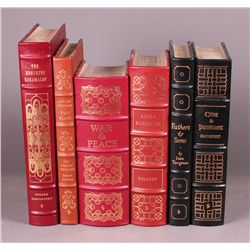 6 Books: Easton Press. Tolstoy, Dostoevsky, others