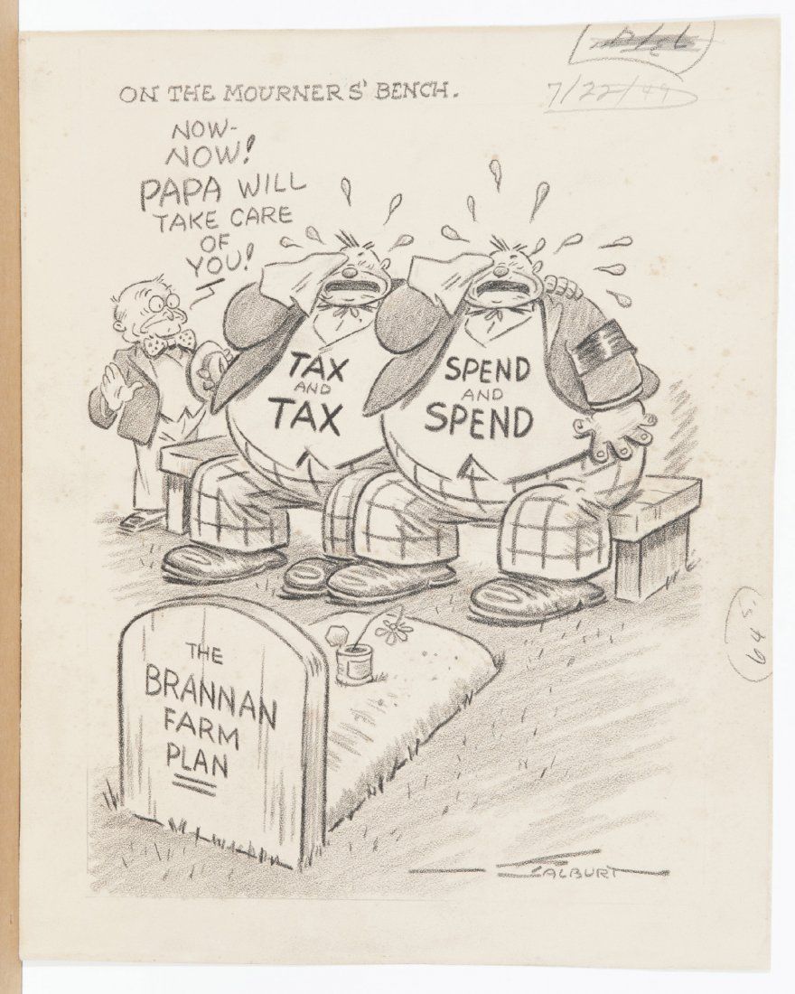 On The Mourner S Bench Original Cartoon