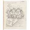 Image 1 : On the Mourner's Bench. Original cartoon.