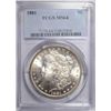 Image 1 : 1881 MORGAN DOLLAR PCGS MS-64