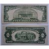 Image 2 : 1928F $2-28B $5  US notes  XF  est $30-$35
