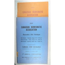 1960-1961 Canadian Numismatic assoc. convention sale catalog