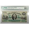 Image 1 : 1872 State of South Carolina COLUMBIA  $50 note PMG66  est $175-$200