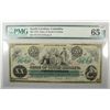 Image 1 : 1872 State of South Carolina    $20 note  PMG65   est $150-$175