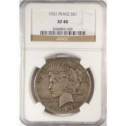 1921  Peace $  NGC40 est $130-$140