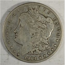 1904-S MORGAN DOLLAR ORIGINAL XF+ NICE