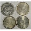 Image 2 : 4- COMMEMORATIVE HALF DOLLARS 1893 COLUMBIAN AU, 1951 AND 2 1952 WASHINGTON-
