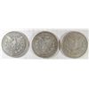 Image 2 : ( 3 ) THREE NICE CIRCULATED MORGAN SILVER DOLLARS