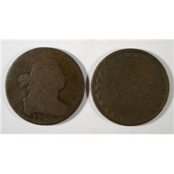 1837  hard times token VG-1798 large penny AG est $40-$45