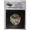 Image 1 : 1983  Washington quarter  dbl struck Mint error  RARE  est $125-$150