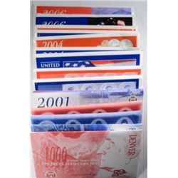1999 THRU 2006 U.S. MINT UNCIRCULATED SETS