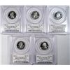 Image 1 : 2001 SILVER STATE QUARTER PROOF SET, ALL PCGS PR69DCAM