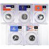Image 2 : 2002 SILVER STATE QUARTER PROOF SET, ALL PCGS PR69DCAM