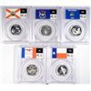 Image 2 : 2004 SILVER STATE QUARTER PROOF SET, ALL PCGS PR69DCAM