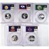 Image 2 : 2007 SILVER STATE QUARTER PROOF SET, ALL PCGS PR69DCAM