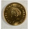 Image 1 : 1854 TYPE 2 GOLD DOLLAR AU CLEANED