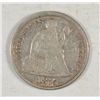 Image 1 : 1875 SEATED DIME ORIGINAL XF