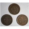 Image 2 : 3 1846 LARGE CENT VARIETIES, SMALL DATE FINE, MED. DATE VF, & TALL DATE FINE