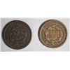 Image 2 : 1849 VF, & 1850 FINE LARGE CENTS