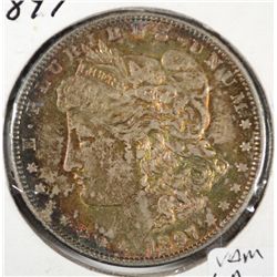 1897  Morgan $ AU55  great toning est $45-$50