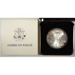1995  silver eagle in box est $60-$70