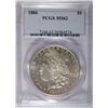 Image 1 : 1886  Morgan $  PCGS62 est $55-$60