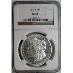 1894S Morgan $ NGC61   Est  $700-$725