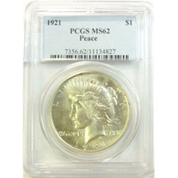 1921  Peace $  PCGS62