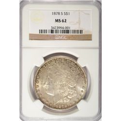 1878S   Morgan $ $  NGC62  est  $60-$65