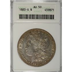 1883S   Morgan $   ANACS50  est  $115-$120