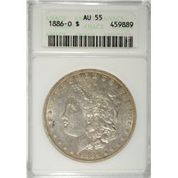 1886O   Morgan $  ANACS55  est  $95-$100