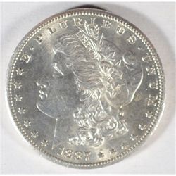 1887 S MORGAN DOLLAR MS 62 +