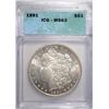 Image 1 : 1891 MORGAN DOLLAR ICG MS-63