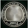 Image 3 : " GLAD TIDINGS " ONE OUNCE .999 SILVER ART ROUND WITH CAPSULE/GIFT BOX