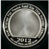 Image 3 : " MERRY CHRISTMAS 2012 " ONE OUNCE .999 SILVER ART ROUND WITH CAPSULE/GIFT BOX