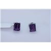 Image 1 : 15.00 CTW AMETHYST EARRING .925 STERLING SILVER