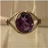 Image 1 : 15.25 CTW AMETHYST RING .925 STERLING SILVER