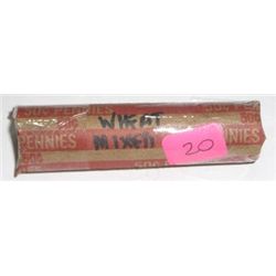 ROLL OF WHEAT PENNIES 50 TOTAL *UNSEARCHED MIXED DATES & GRADES* ROLL CAME OUT OF SAFE!!