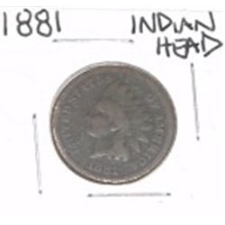 1881 INDIAN HEAD PENNY *NICE EARLY CENT-PLEASE LOOK AT PICTURE TO DETERMINE GRADE*