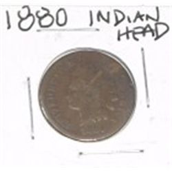 1880 INDIAN HEAD PENNY *NICE EARLY CENT-PLEASE LOOK AT PICTURE TO DETERMINE GRADE*