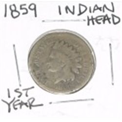 1859 INDIAN HEAD "1ST YEAR" PENNY *RARE KEY DATE NICE EARLY CENT-PLEASE LOOK AT PICTURE TO DETERMINE