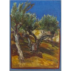 Brian Bourke HRHA (b.1936) - OLIVE GROVE, EXTREMADURA, 2007