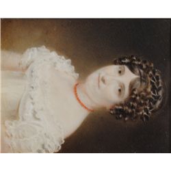 19th Century British School  - PORTRAIT MINIATURES OF MR CHARLES J. and ELIZA HURCOMBE (NÉE CARTER),