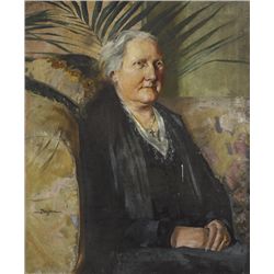 Philip James Deegan (fl.1930s) - PORTRAIT OF MARY KATE MULLINS OF MAYO