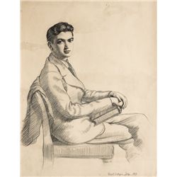 Ernest Columba Hayes RHA (1914-1978) - SELF PORTRAIT, 1937 and STUDY FOR "DEEP SOUTH", 1970