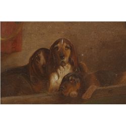 A.L. Townsend (Act. c.1900) - HOUNDS, 1895