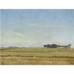 Anton Edvard Kieldrup (Danish, 1827-1869) - SPRING SKIES ON EAST JUTLAND, DENMARK