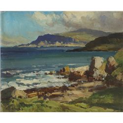 Maurice Canning Wilks RUA ARHA (1910-1984) - GLENARM HEAD, ANTRIM COAST