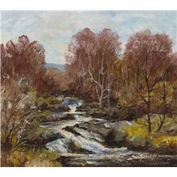 Fergus O'Ryan RHA (1911-1989) - THE LIFFEY AT KIPPURE, COUNTY WICKLOW