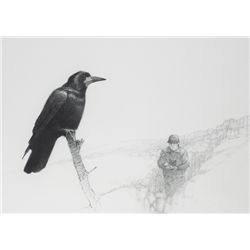 James English RHA (b.1946) - BIRD WATCHING MAN